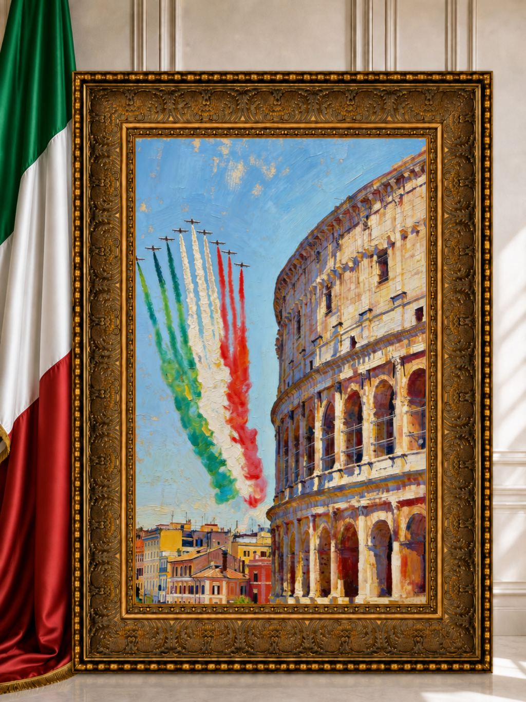 Frecce Tricolori - "Les Flèches Tricolore sur Rome"