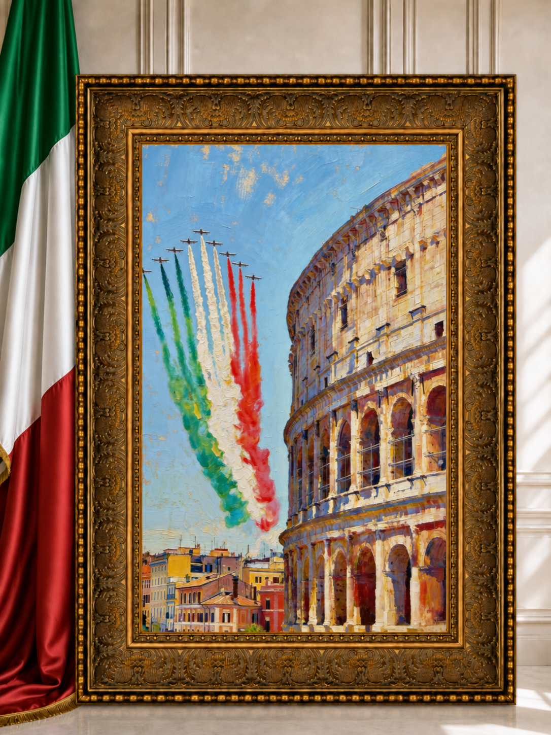 Frecce Tricolori - "Les Flèches Tricolore sur Rome"