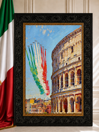 Frecce Tricolori - "Les Flèches Tricolore sur Rome"