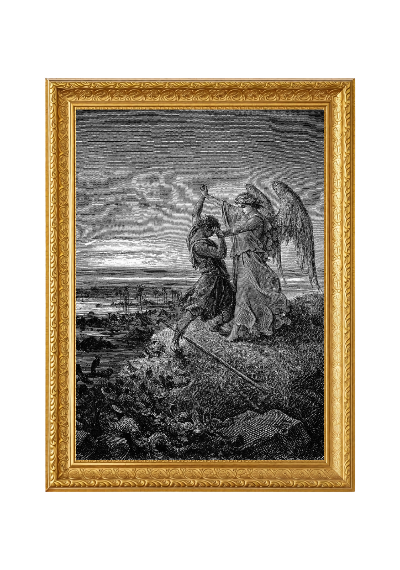 Gustave Doré - "Jacob lutte contre un ange"