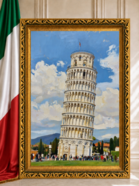 Bâtiments Italiens - "Pise, La Tour Penchée"