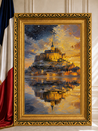 Edifici di Francia: "Il Mont-Saint-Michel"